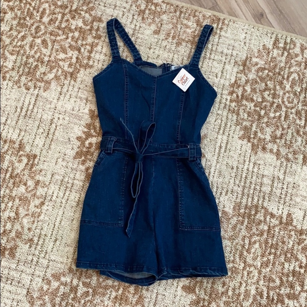 Denim romper